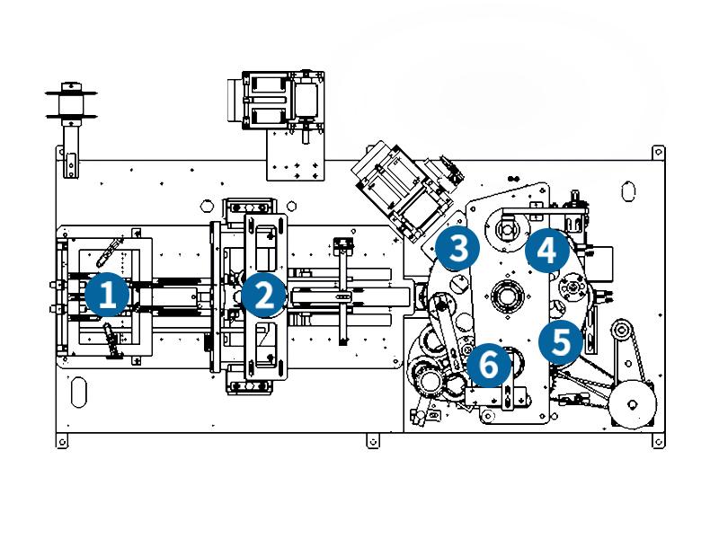 MYC-OCM100 simple model paper cup machine structure and forming stations