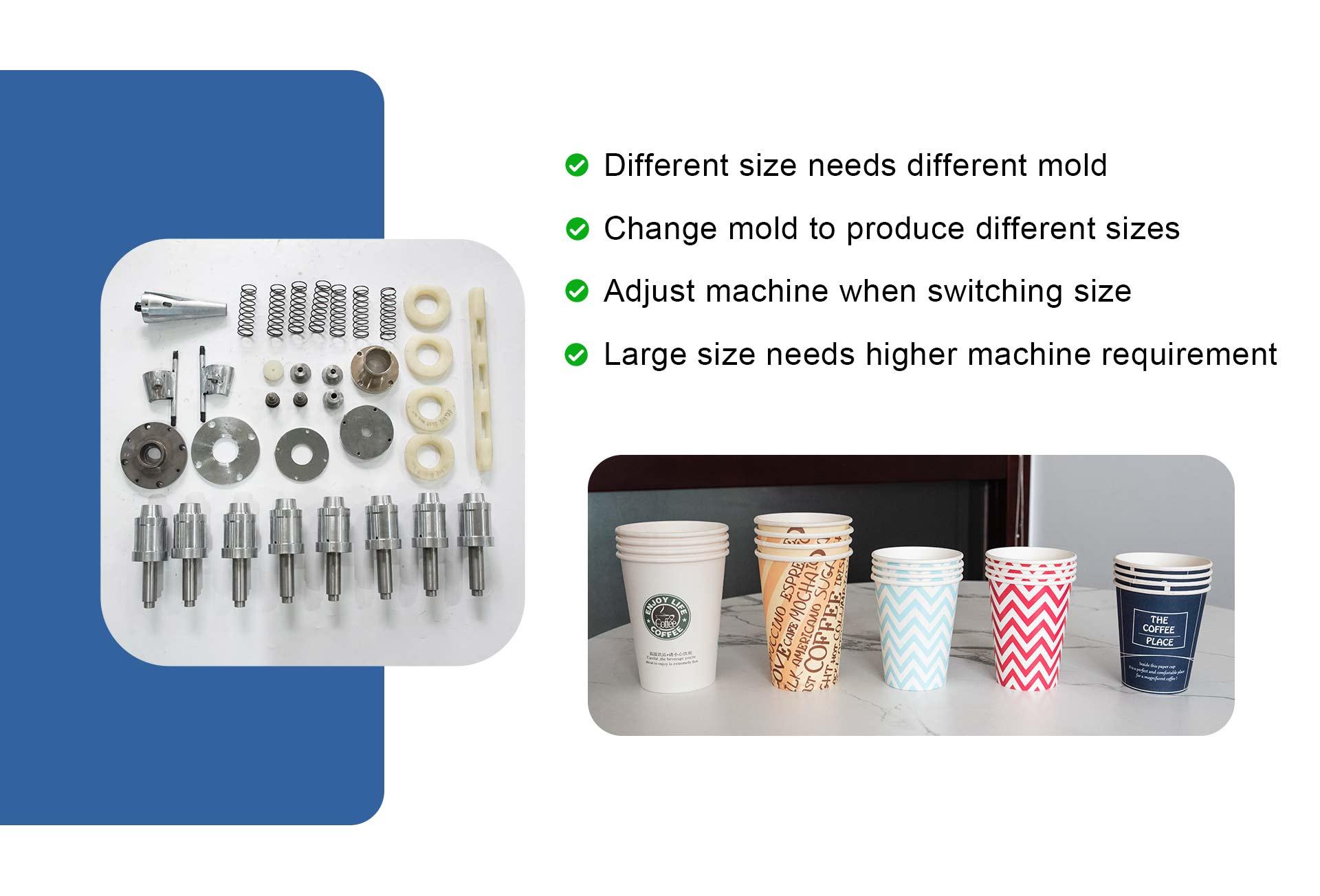 cup making machine.jpg Cup making machine with interchangeable molds for size changes
